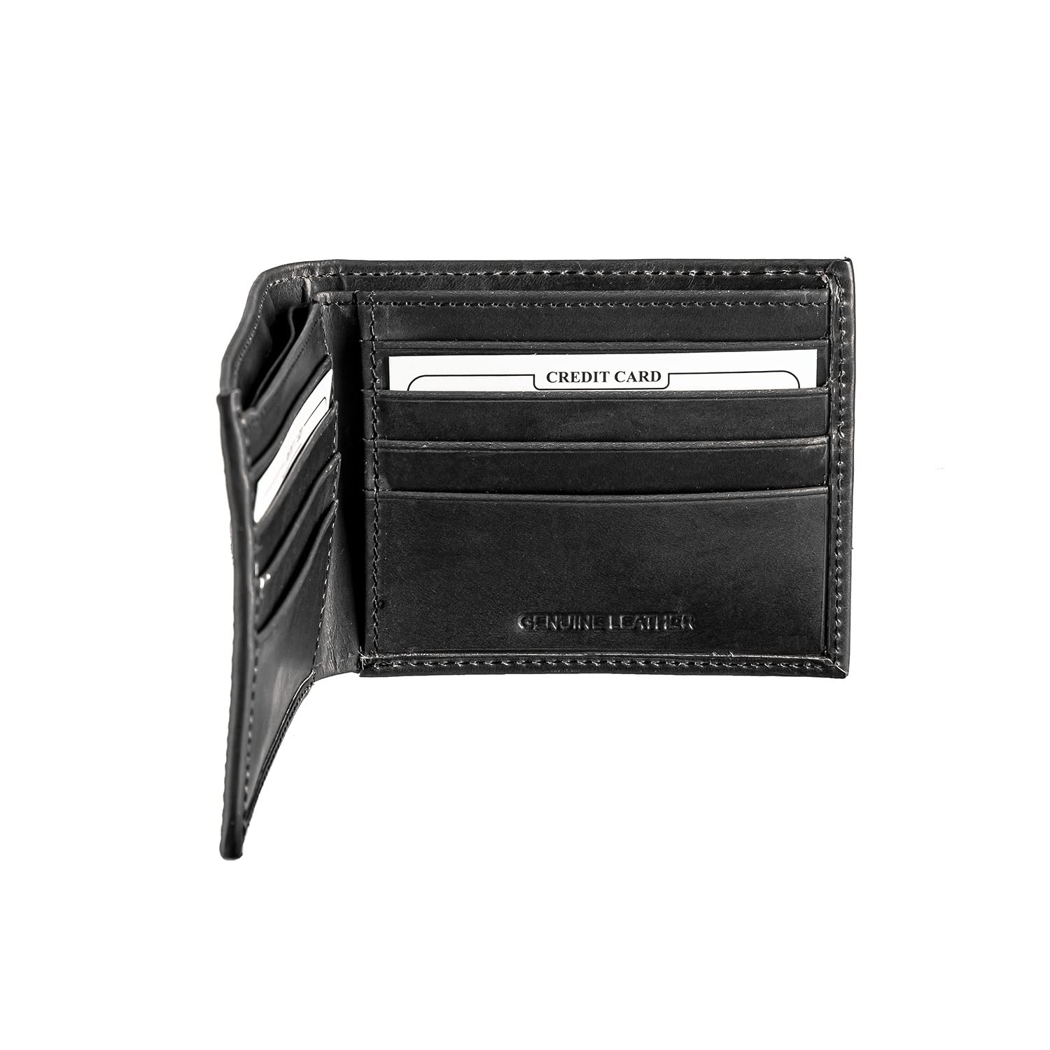 Team Sports America NFL Kansas City Chiefs Superbowl 57 Championship Black Wallet | Bi-Fold | Officially Licensed Stamped Logo | Made of Leather | Money and Card Organizer | Gift Box Included - Image 4