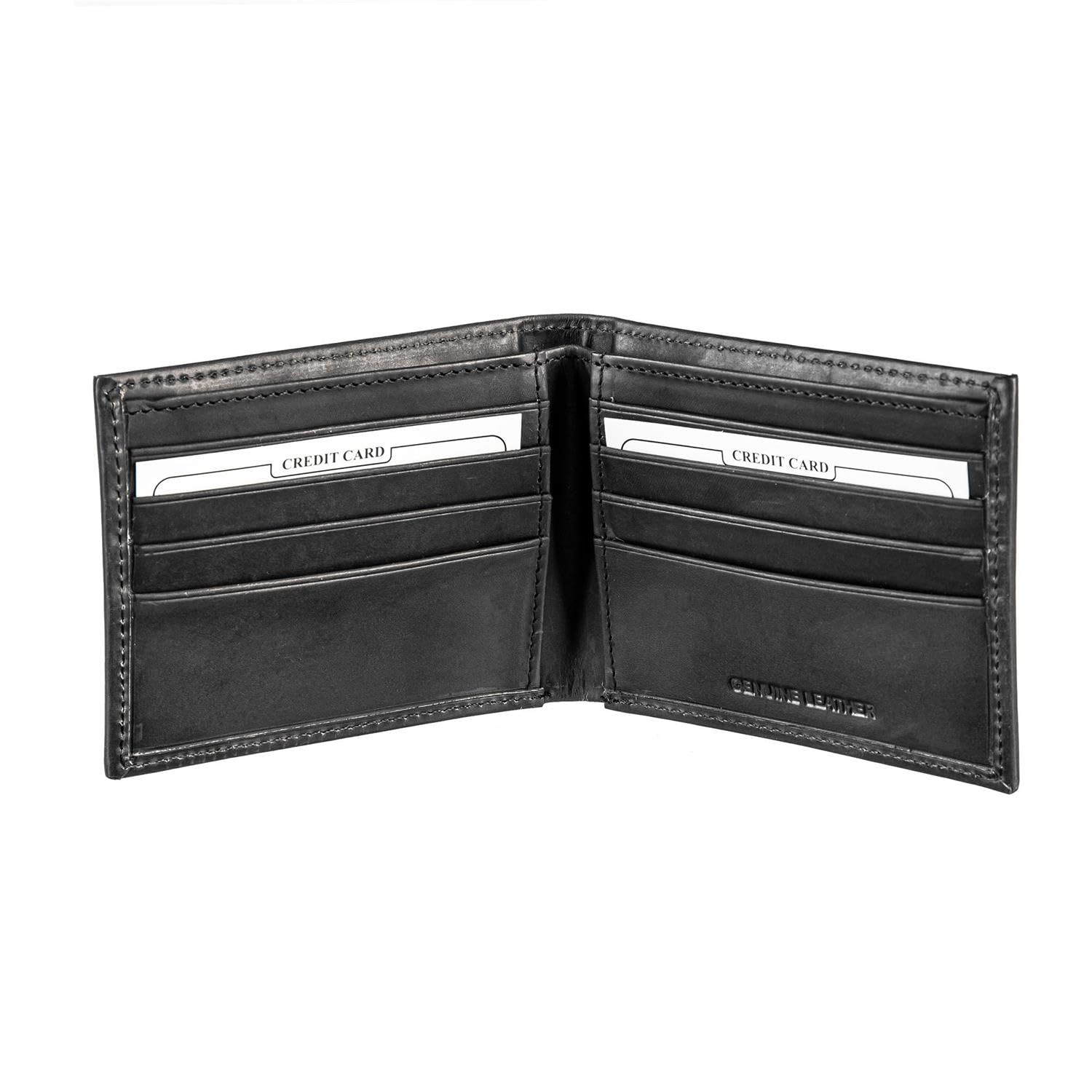 Team Sports America NCAA Georgia Bulldogs Black Wallet | Bi-Fold | Officially Licensed Stamped Logo | Made of Leather | Money and Card Organizer | Gift Box Included - Image 4